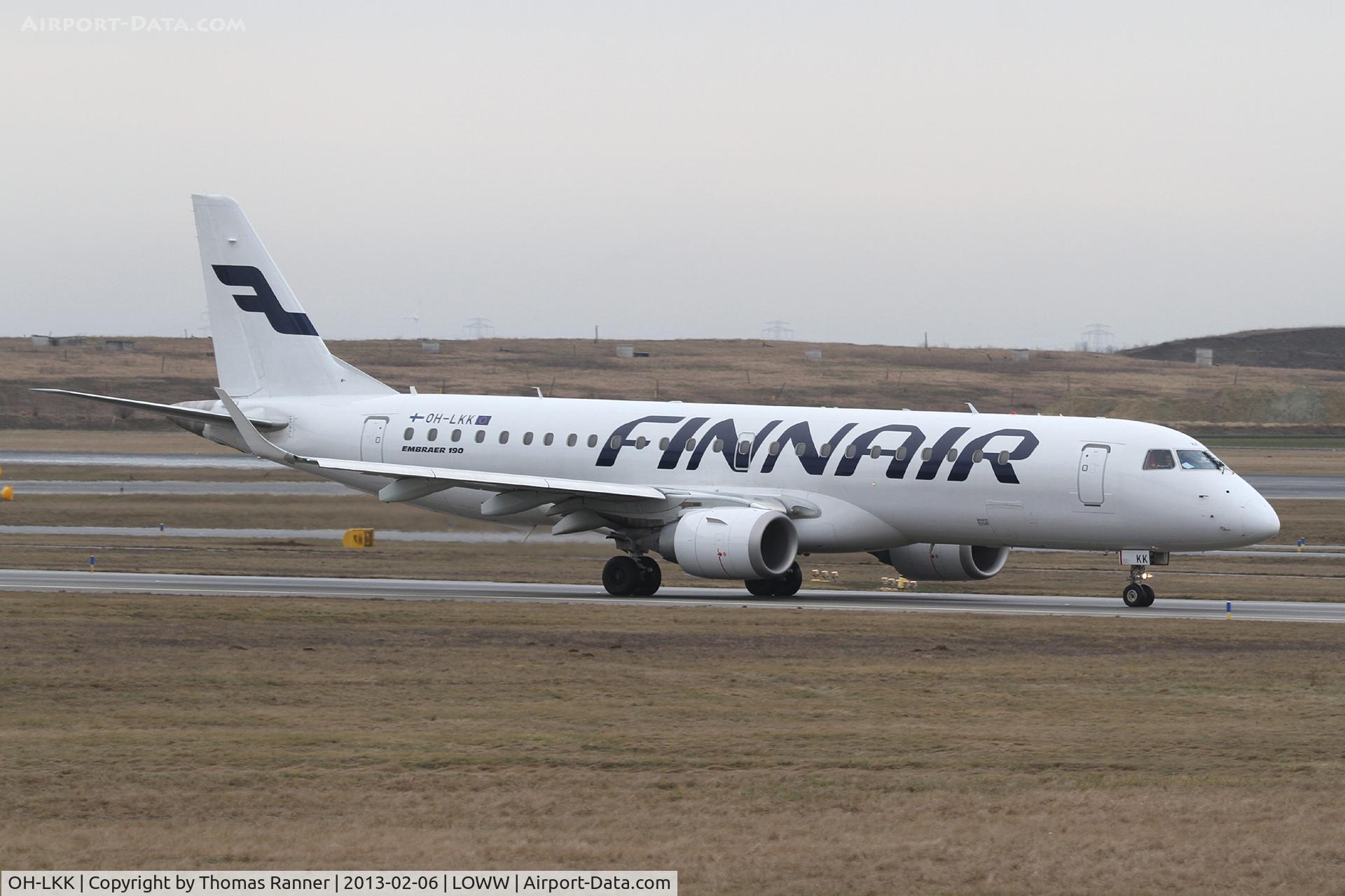 OH-LKK, 2007 Embraer 190LR (ERJ-190-100LR) C/N 19000127, Finnair Embraer 190