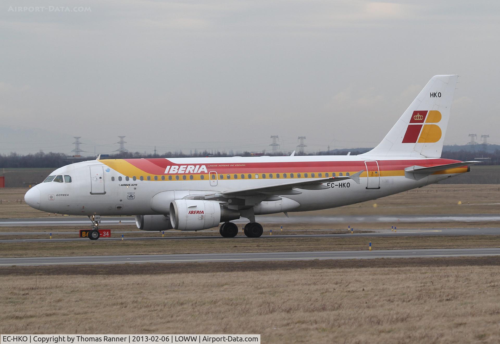 EC-HKO, 2000 Airbus A319-111 C/N 1362, Iberia Airbus A319