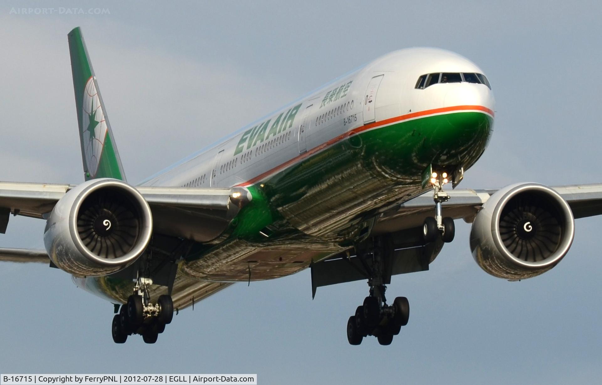 B-16715, 2009 Boeing 777-35E/ER C/N 33757, EVA B773 landing