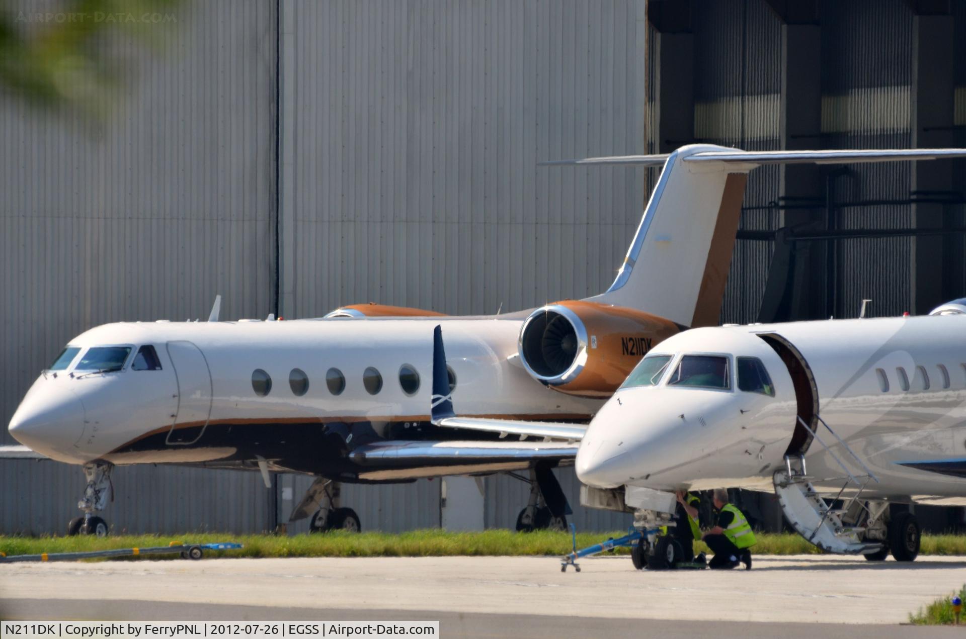 N211DK, 1988 Gulfstream Aerospace G-IV C/N 1078, N211DK parked up in STN
