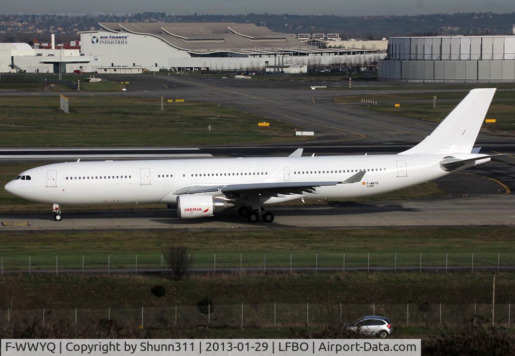 F-WWYQ, 2012 Airbus A330-302 C/N 1385, C/n 1385 - To be EC-LUK - First with small new logos on engines but new c/s ntu and removed on his second flight test...