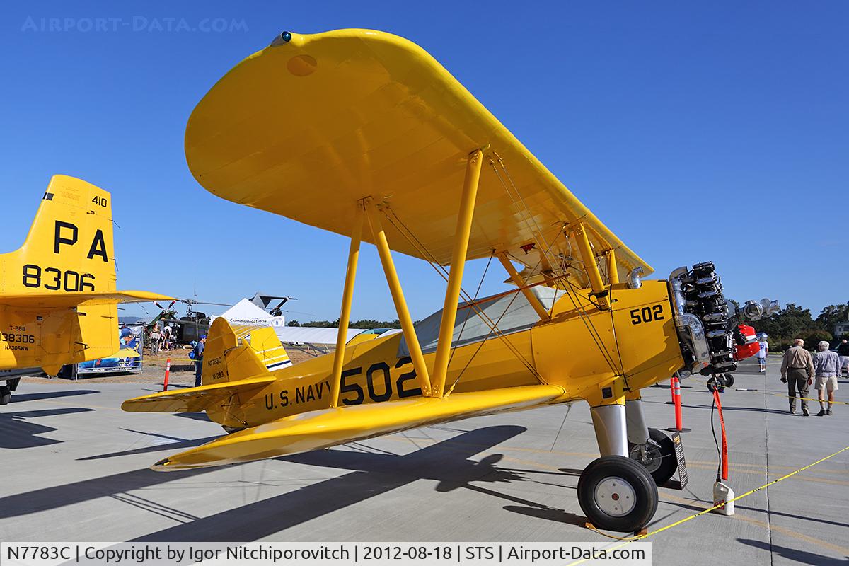 N7783C, 1958 Boeing A75N1(PT17) C/N 75-38730, Salinas 2012 Air Show