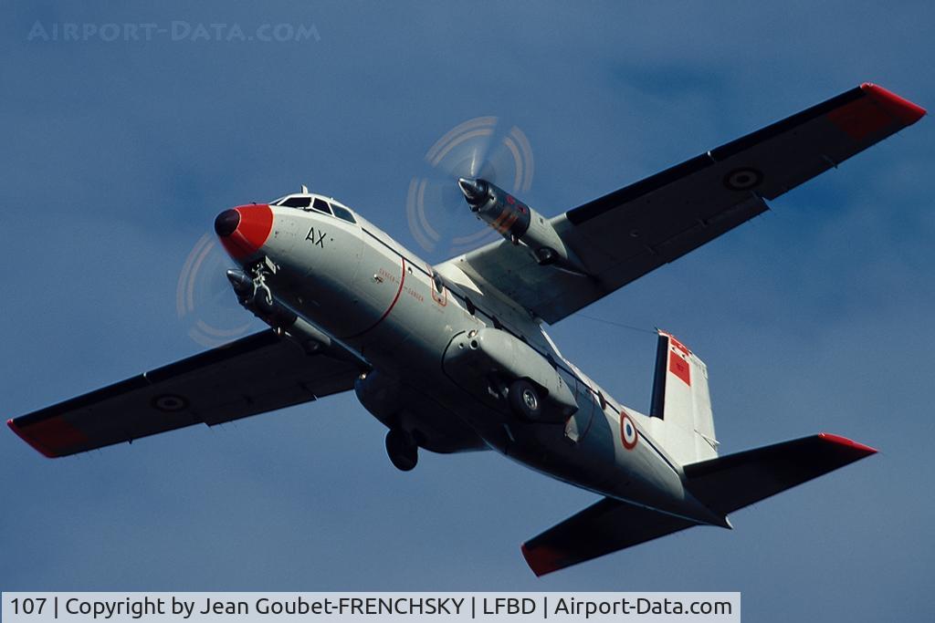 107, 1975 Aerospatiale N-262D-51 Fregate C/N 107, FRENCH NAVY landing 23