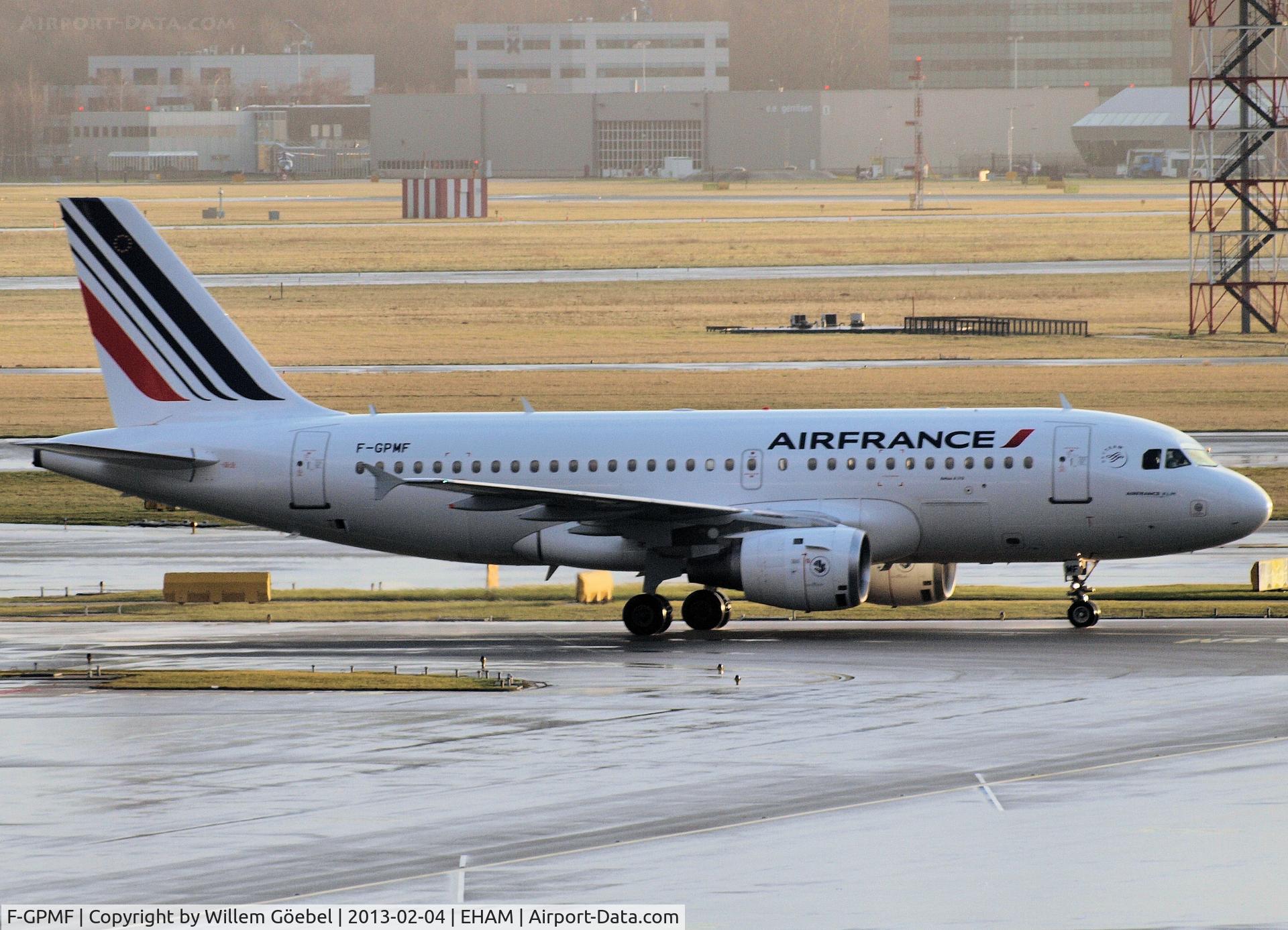 F-GPMF, 1996 Airbus A319-113 C/N 637, Taxi to runway 24 of Schiphol Airport