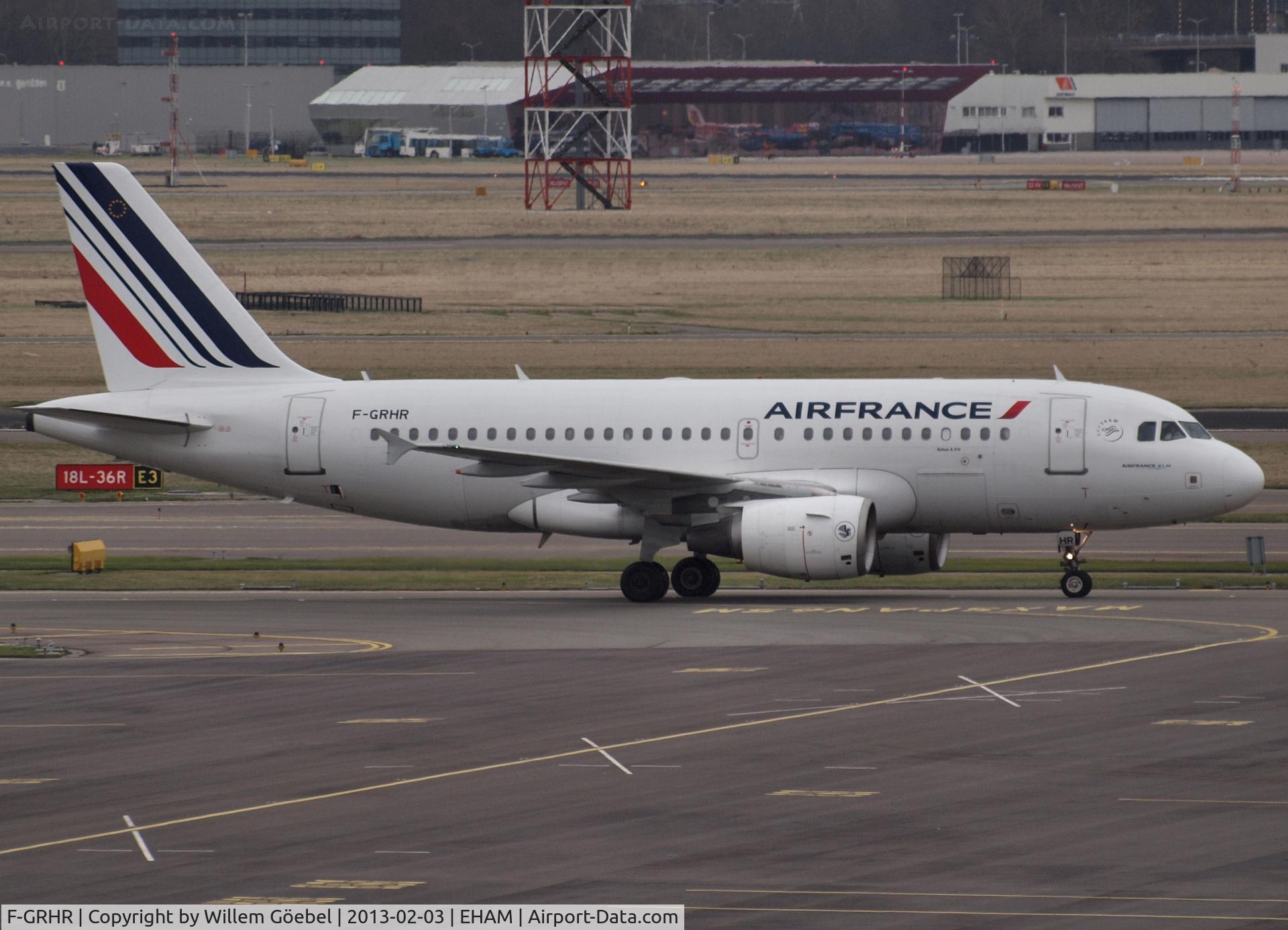 F-GRHR, 2001 Airbus A319-111 C/N 1415, Arrival on Schiphol Airport