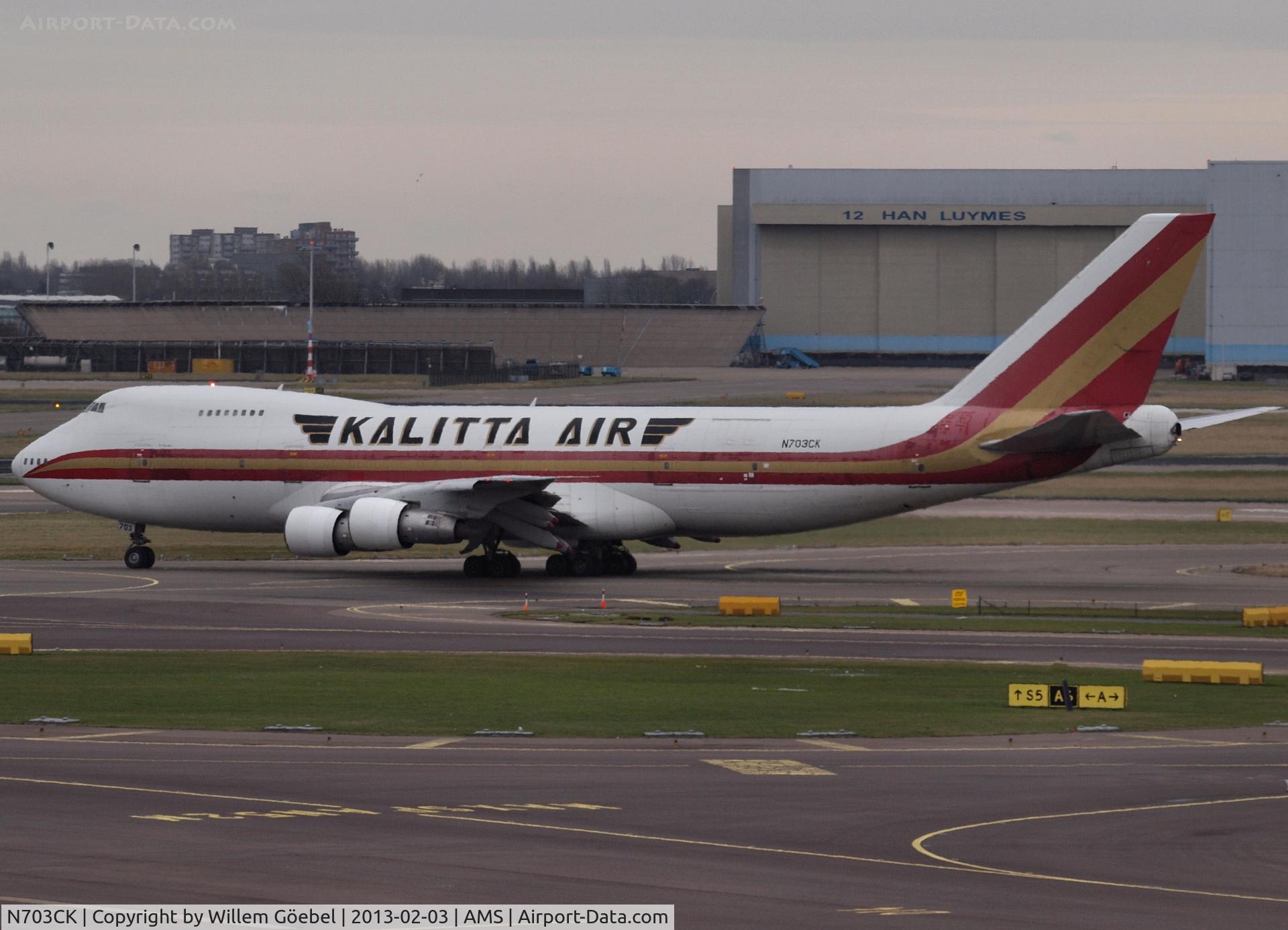 N703CK, 1980 Boeing 747-212B C/N 21939, Taxi to runway 24 for take off