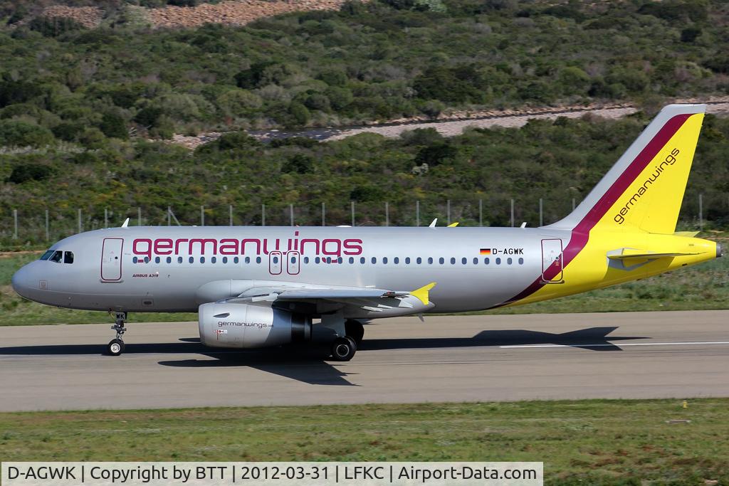 D-AGWK, 2008 Airbus A319-132 C/N 3500, Taxiing to runway 18