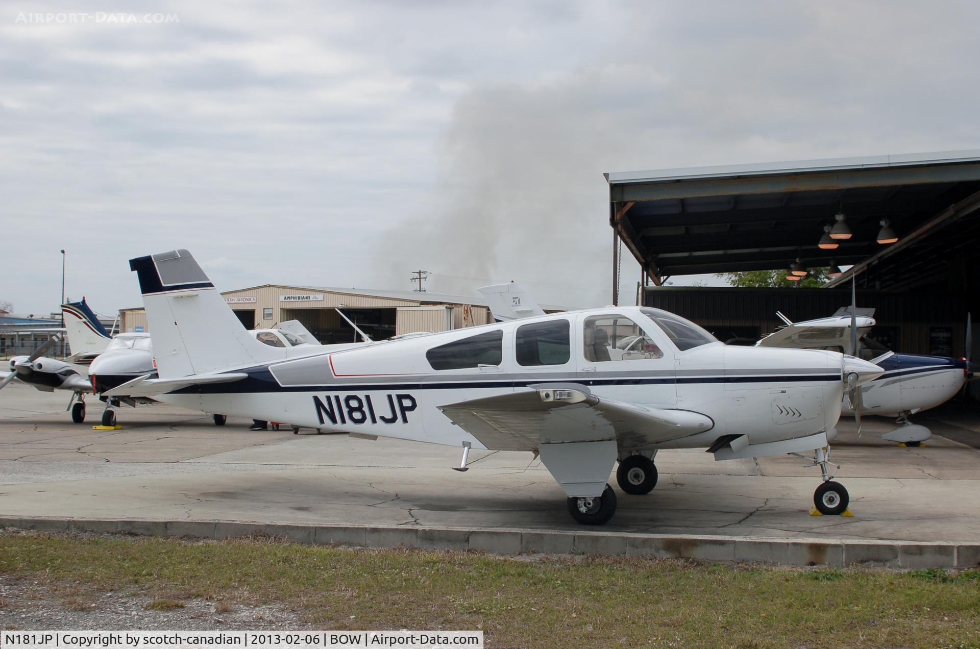 N181JP, 1981 Beech F33A Bonanza C/N CE-965, 1981 Beech F33A, N181JP, at Bartow Municipal Airport, Bartow, FL