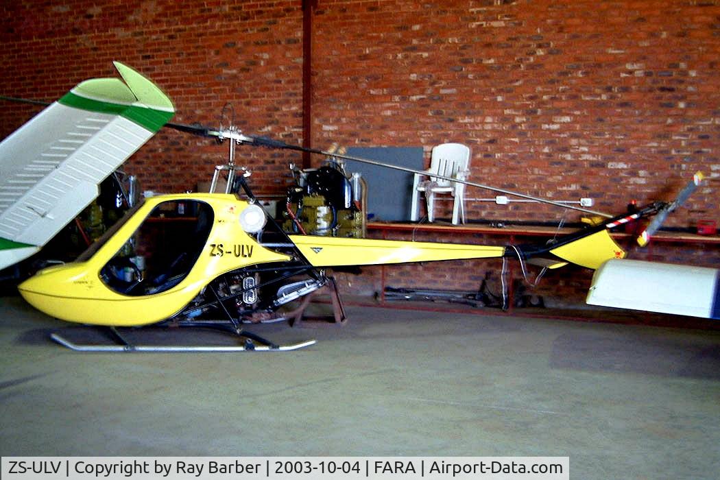 ZS-ULV, 1980 Rotorway Scorpion 133 C/N RS-123, Rotorway Scorpion 133 [RS-123] Petit~ZS 04/10/2003