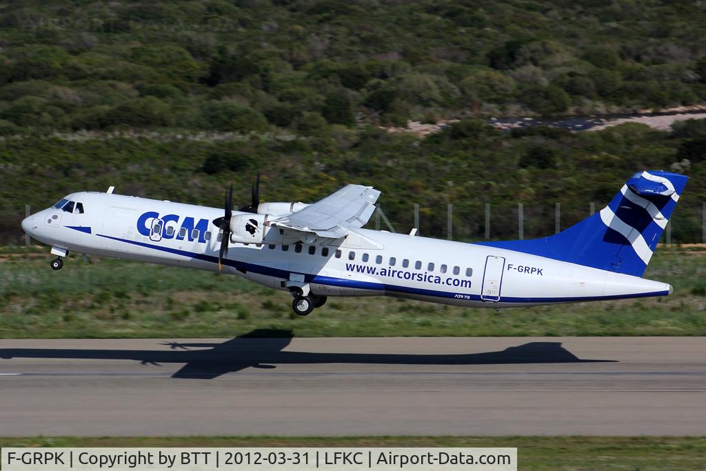 F-GRPK, 2006 ATR 72-212A C/N 727, Take off runway 36