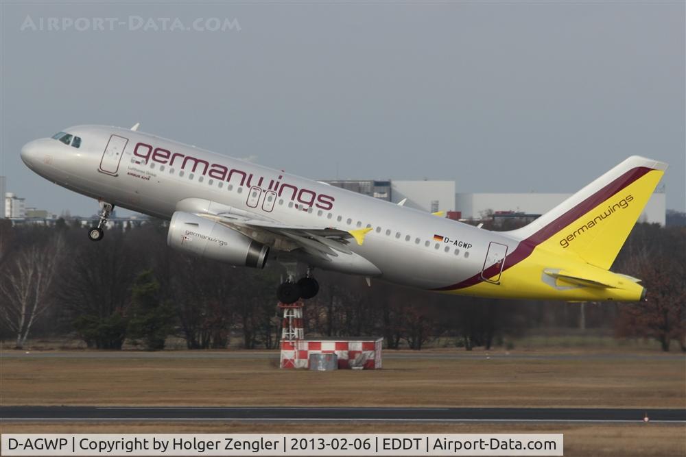 D-AGWP, 2010 Airbus A319-132 C/N 4227, Leaving TXL for a short jump to CGN...