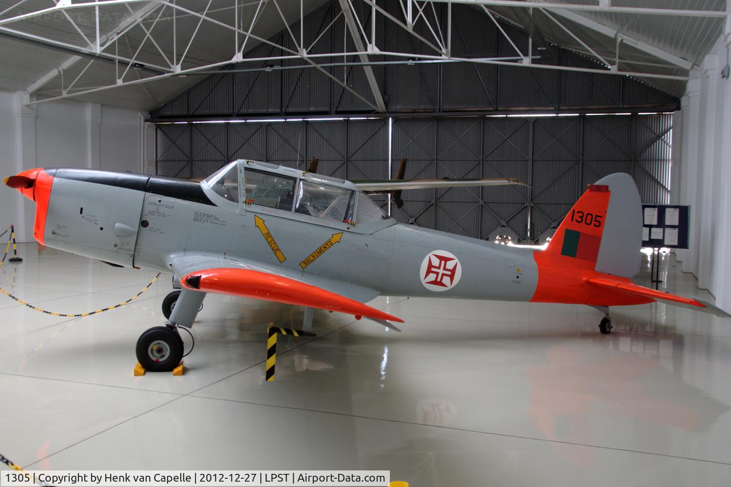 1305, 1951 OGMA DHC-1 Chipmunk T.20 C/N C1/0298, Portuguese Air Force Chipmunk preserved in the Museu do Ar at Sintra Air Base, Portugal.