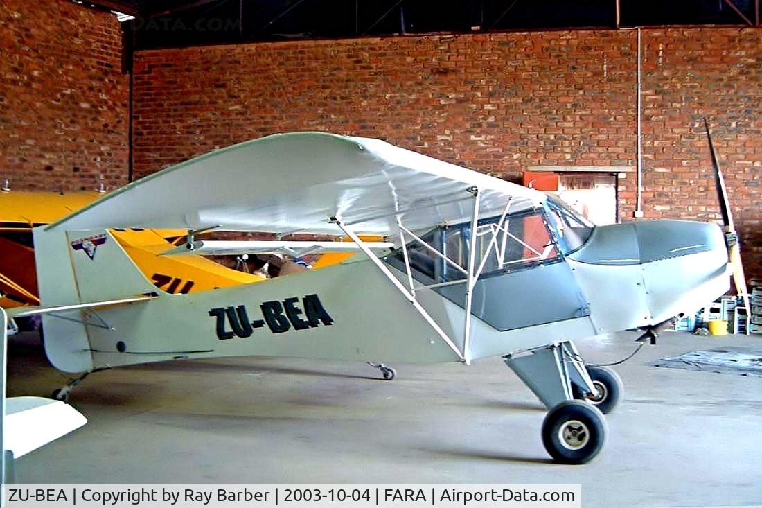 ZU-BEA, 1997 Kitplanes for Africa Bush-Baby C/N 39, Kitplanes for Africa Bush-Baby 500 [39] Petit~ZS 04/10/2003