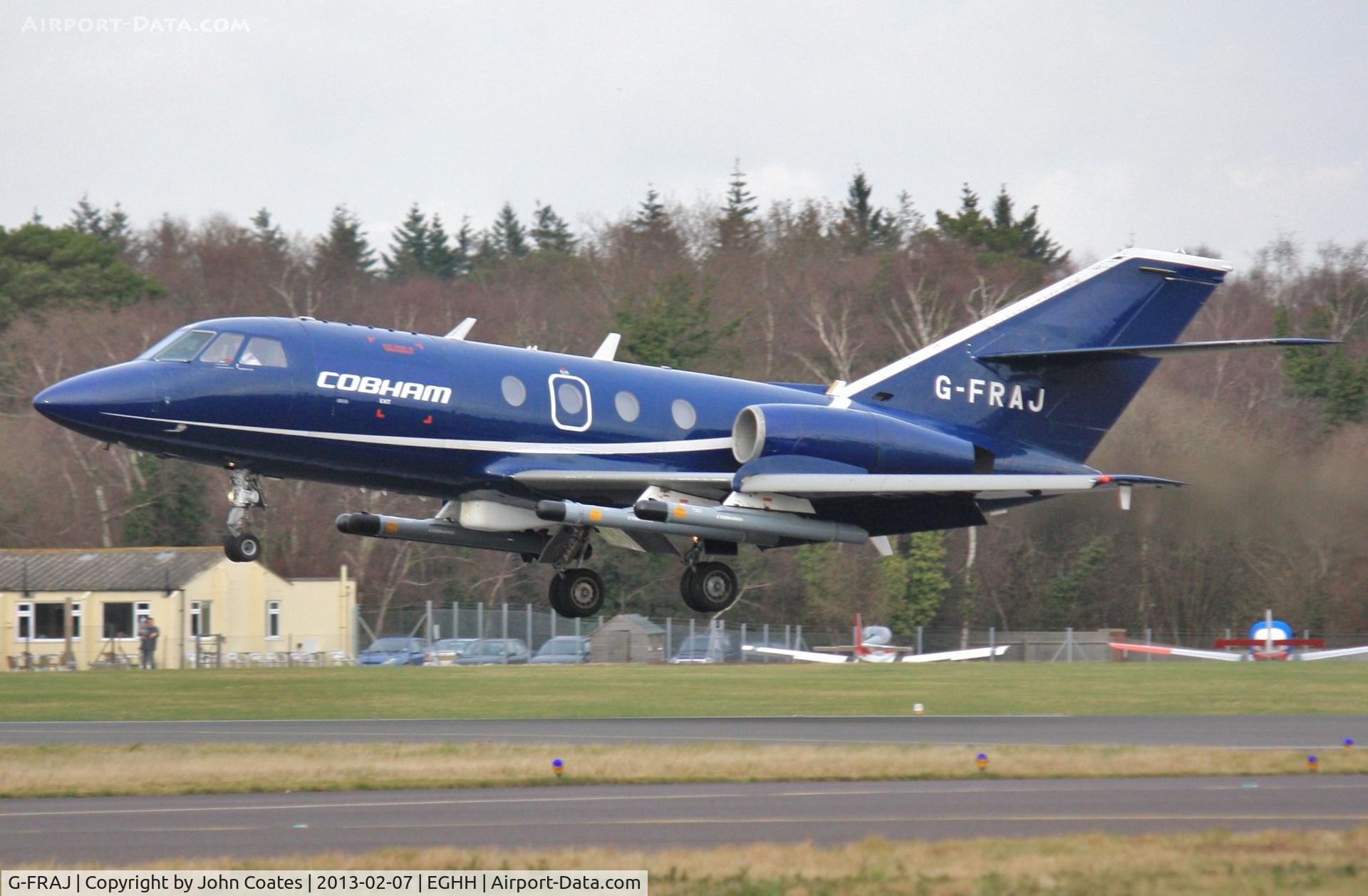 G-FRAJ, 1966 Dassault Falcon 20DC C/N 20, Arrives back home.