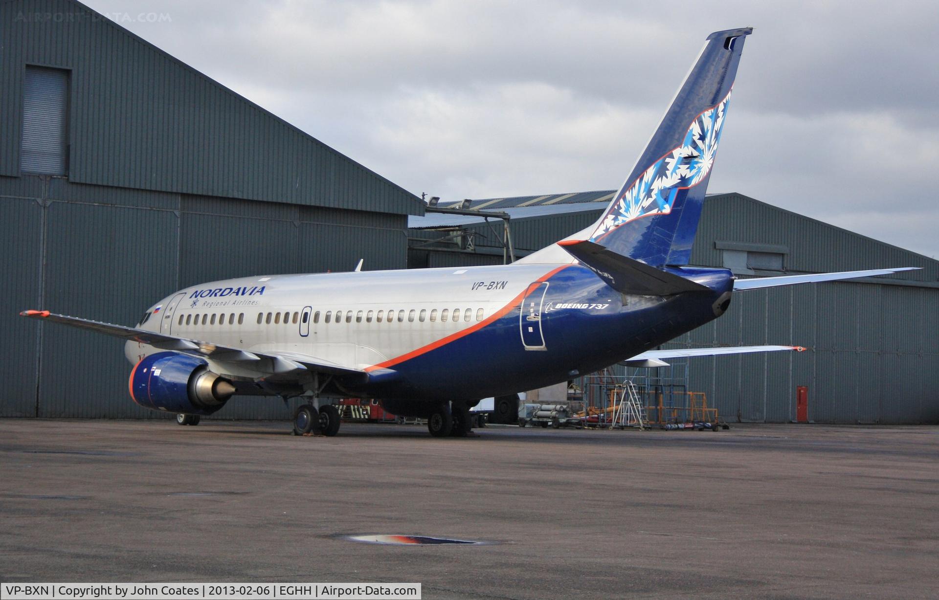 VP-BXN, 1990 Boeing 737-53A C/N 24754, Arrived from storage at Budapest.