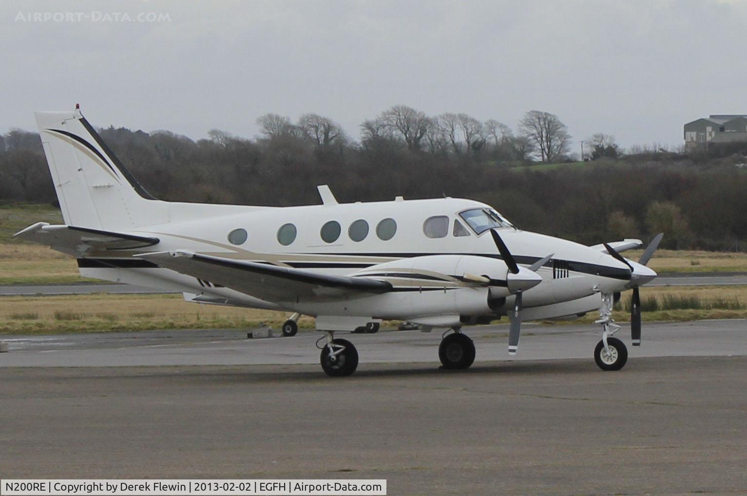 N200RE, 1975 Beech E90 King Air C/N LW-164, Seen at EGFH.