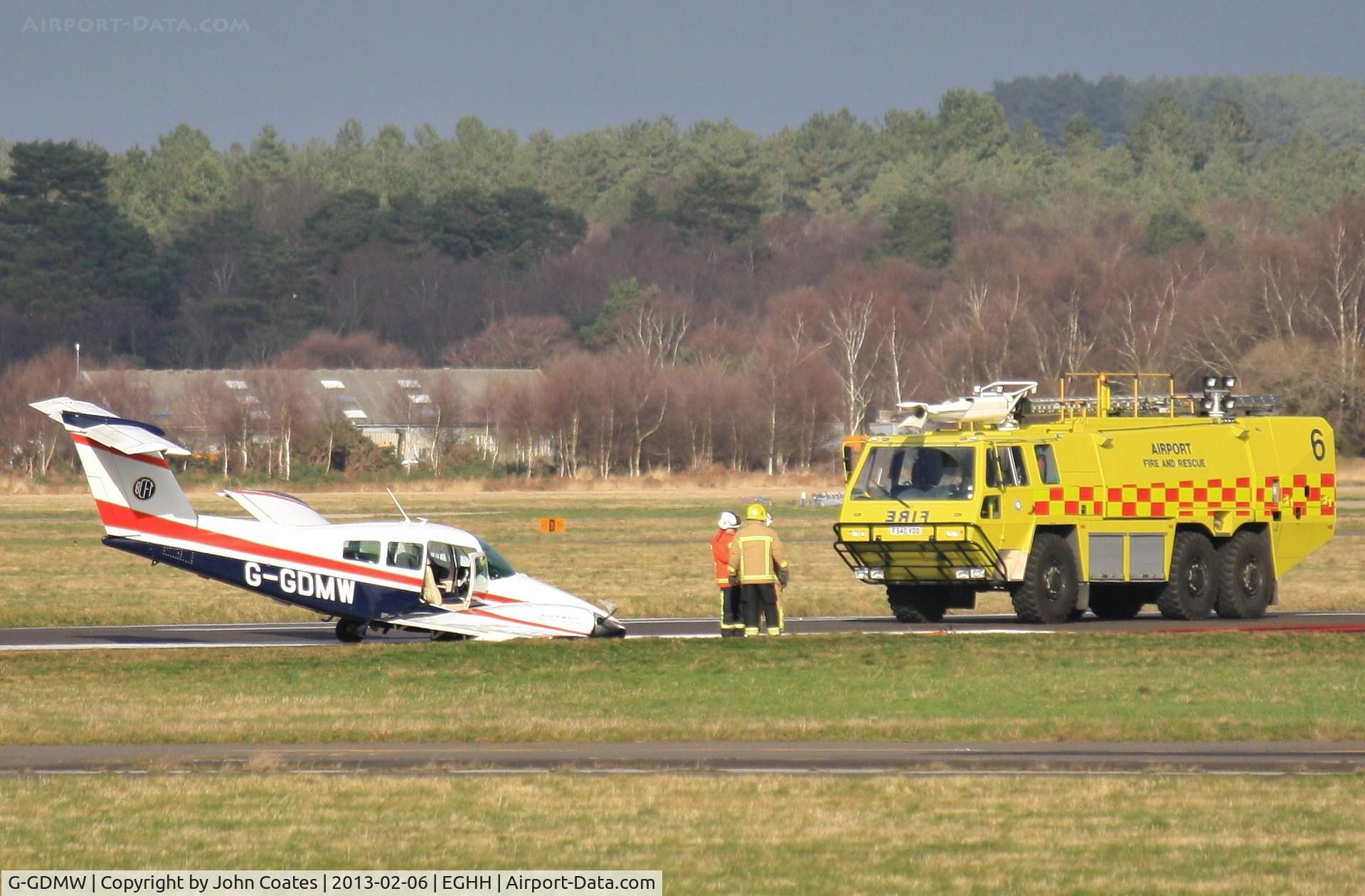 G-GDMW, 1980 Beech 76 Duchess C/N ME-316, Undercart collapse during takeoff