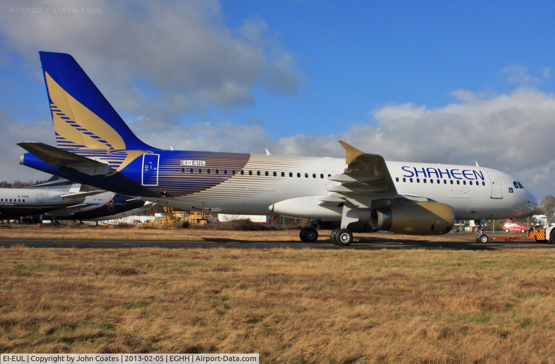 EI-EUL, 2003 Airbus A320-232 C/N 2027, Departs after respray into Shaheen colours