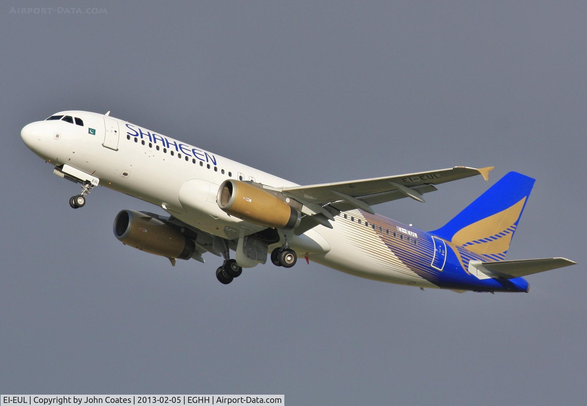 EI-EUL, 2003 Airbus A320-232 C/N 2027, Departing after paint into Shaheen livery