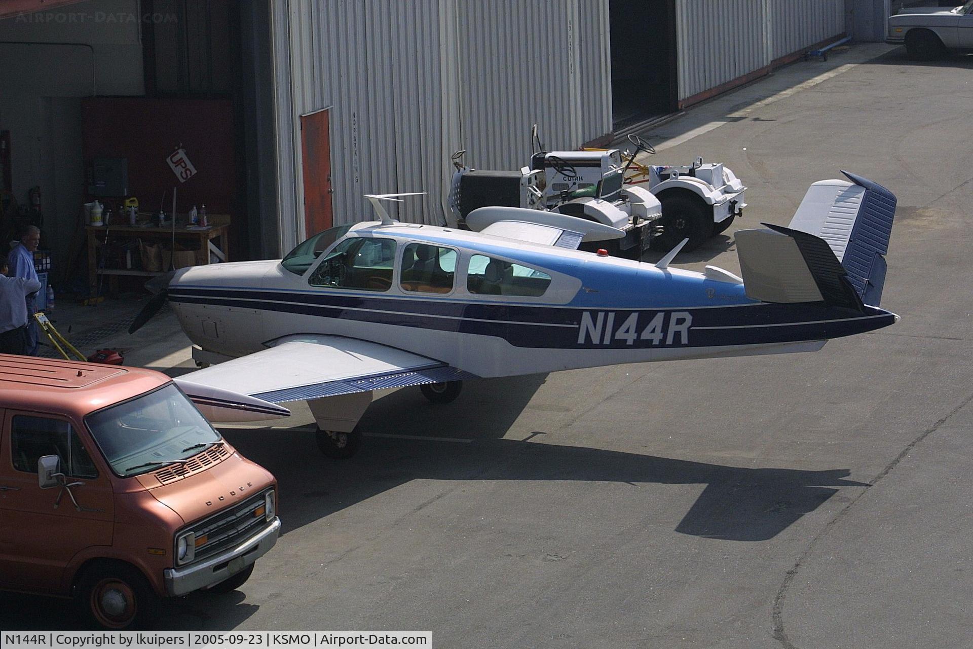 N144R, 1967 Beech V35 Bonanza C/N D-8496, At Santa Monica Airport
