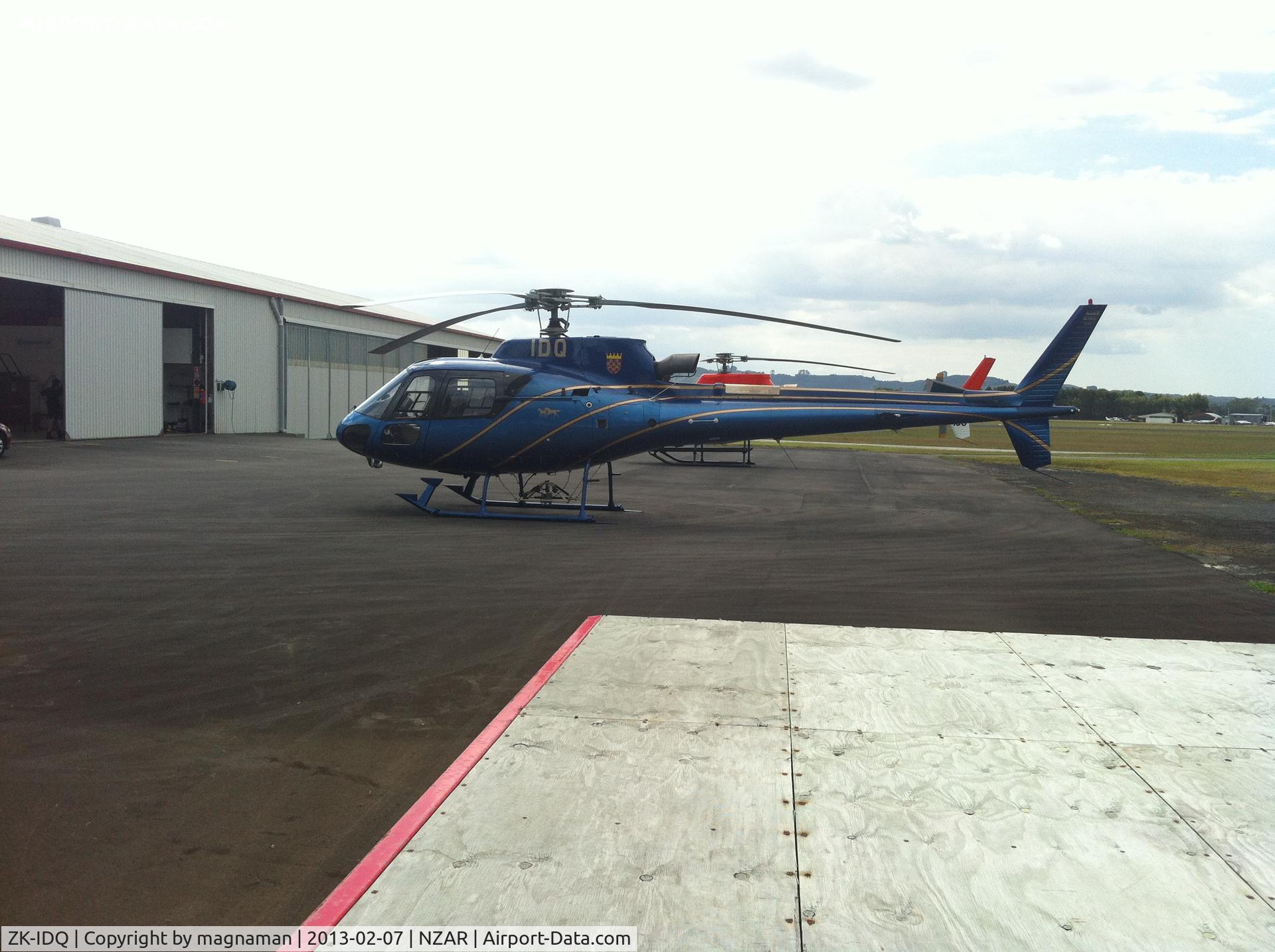 ZK-IDQ, Eurocopter AS-350B-3 Ecureuil Ecureuil C/N 3178, Outside maintenance hangar at Ardmore