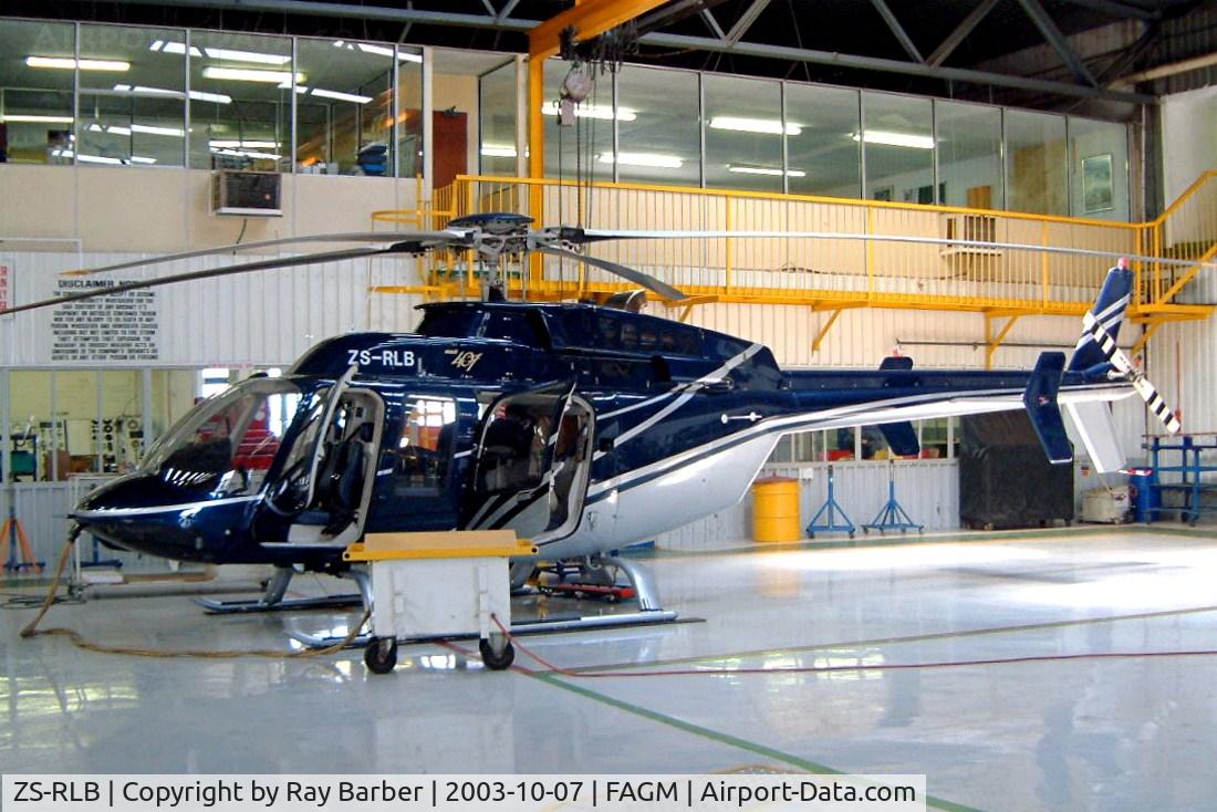 ZS-RLB, 1999 Bell 407 C/N 53334, Bell 407 [53334] Rand~ZS 07/10/2003