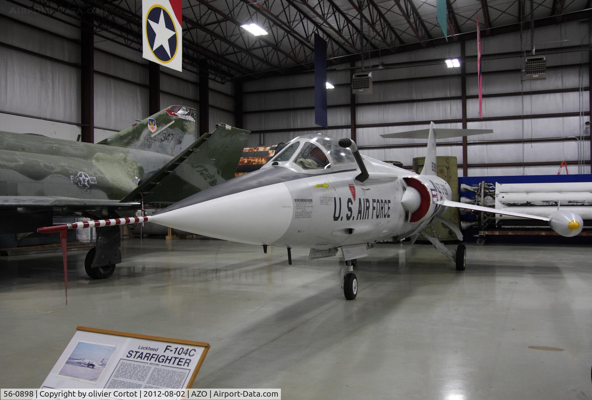 56-0898, Lockheed F-104C Starfighter C/N 383-1186, Air Zoo