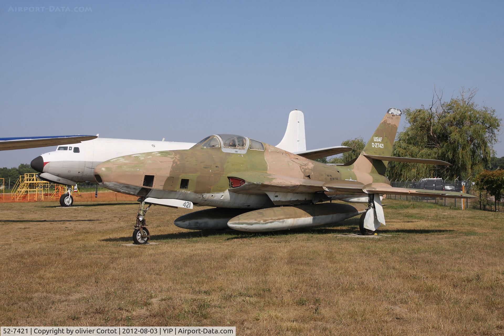 52-7421, 1955 Republic RF-84F Thunderflash C/N 52-7346, front view