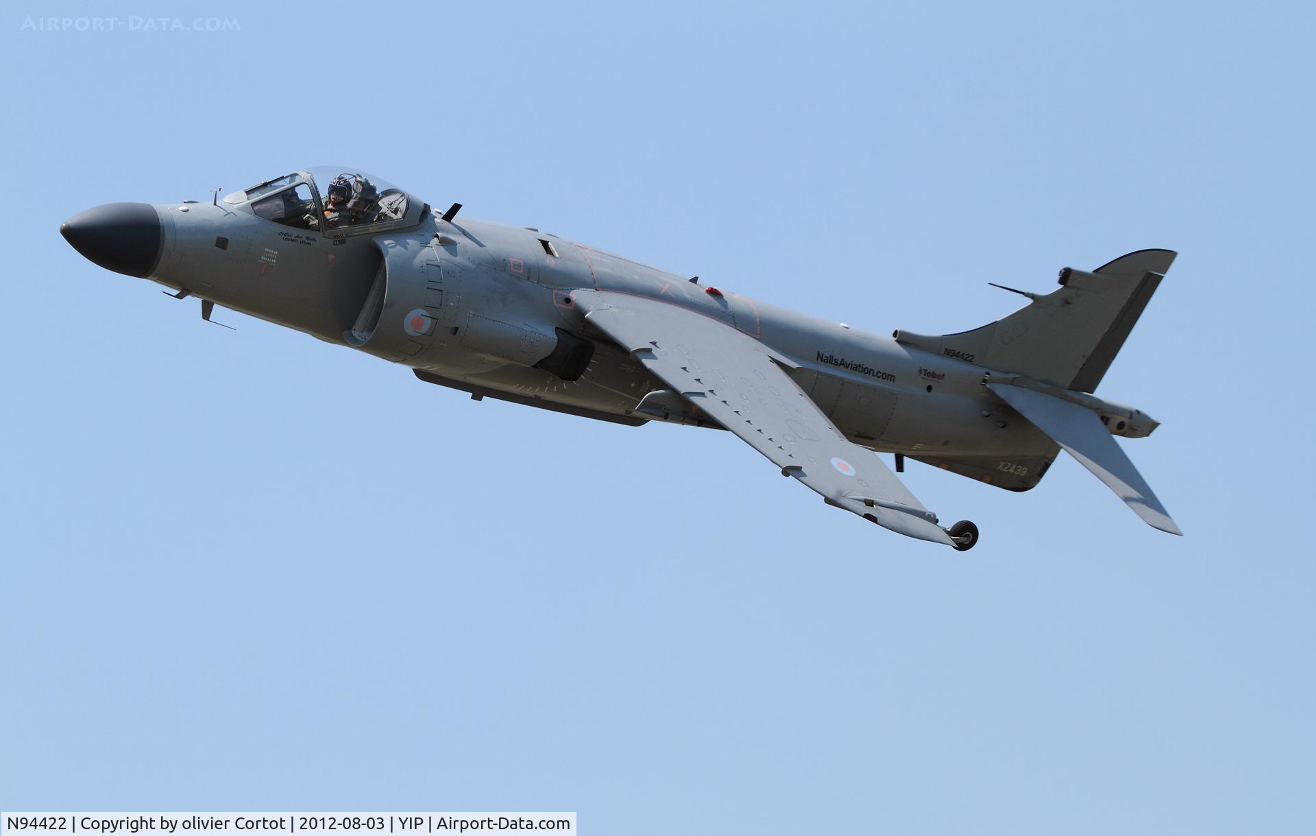 N94422, 1979 British Aerospace Sea Harrier F/A.2 C/N 41H-912002/DB2, Thunder over Michigan airshow