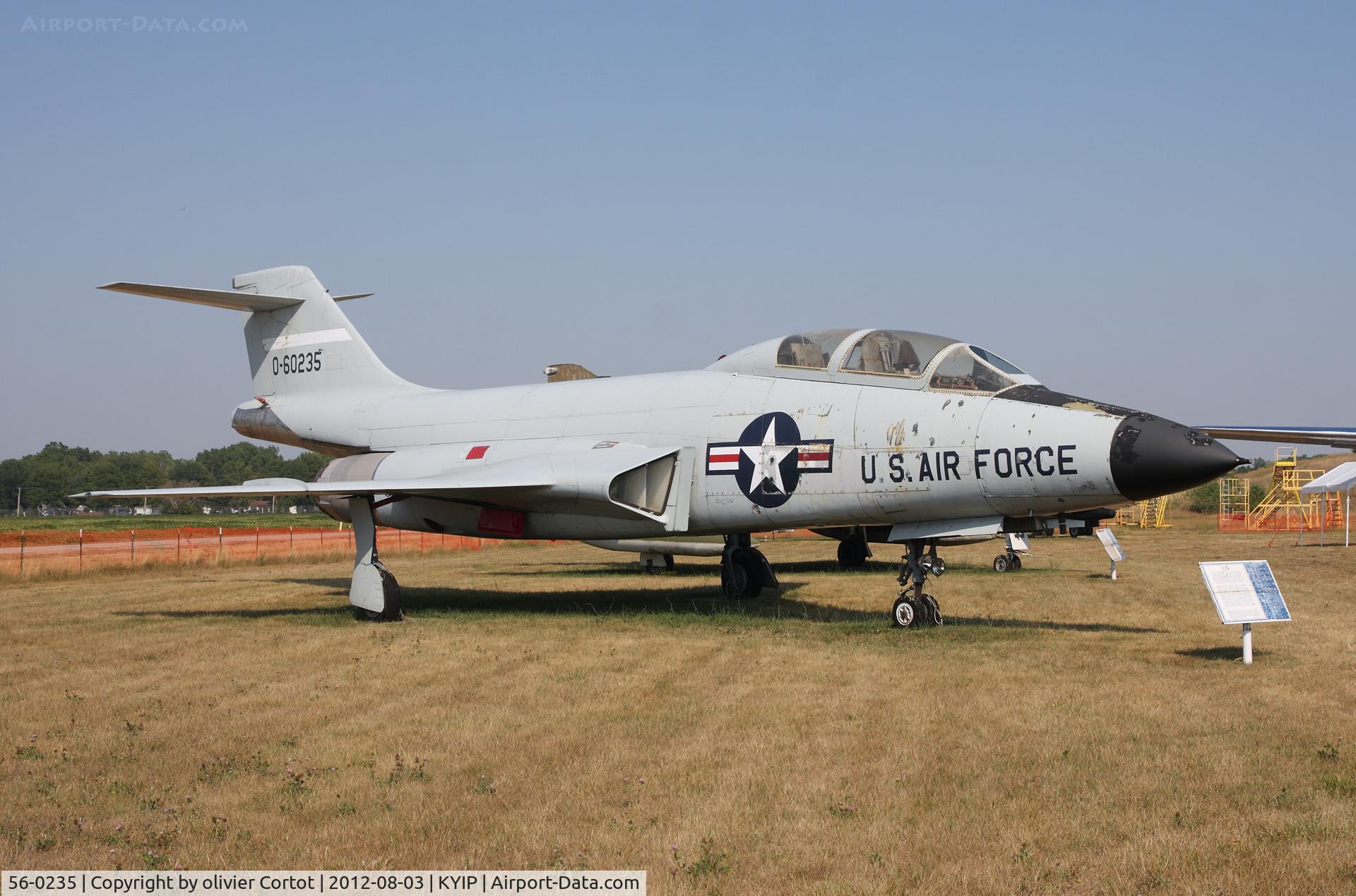 56-0235, 1956 McDonnell F-101B Voodoo C/N 128, hot and sunny day in Michigan