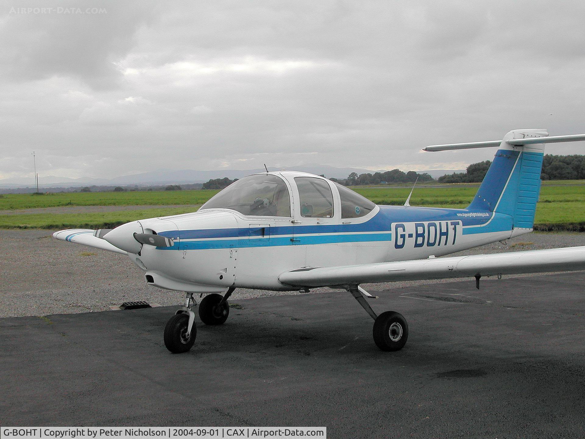 G-BOHT, 1979 Piper PA-38-112 Tomahawk Tomahawk C/N 38-79A1079, PA-38-112 Tomahawk as seen at Carlisle in the Summer of 2004.