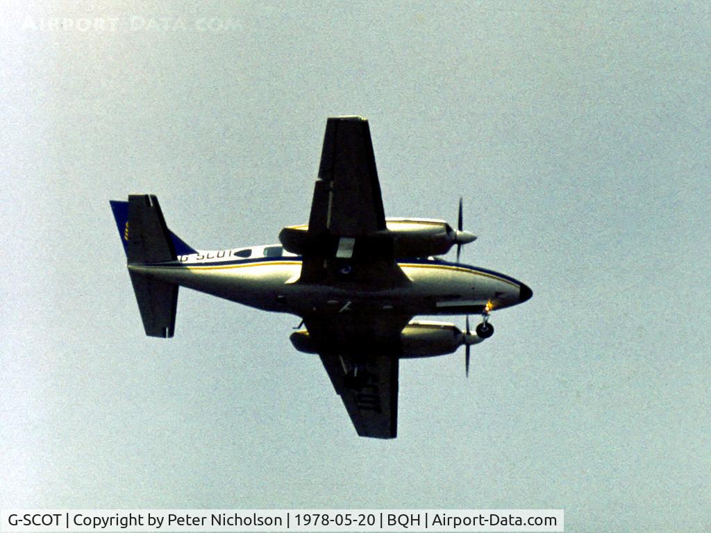 G-SCOT, 1977 Piper PA-31-350 Chieftain C/N 31-7752190, PA-31-350 Navajo Chieftain of British Caledonian Airlines on finals at the 1978 Biggin Hill Airshow.