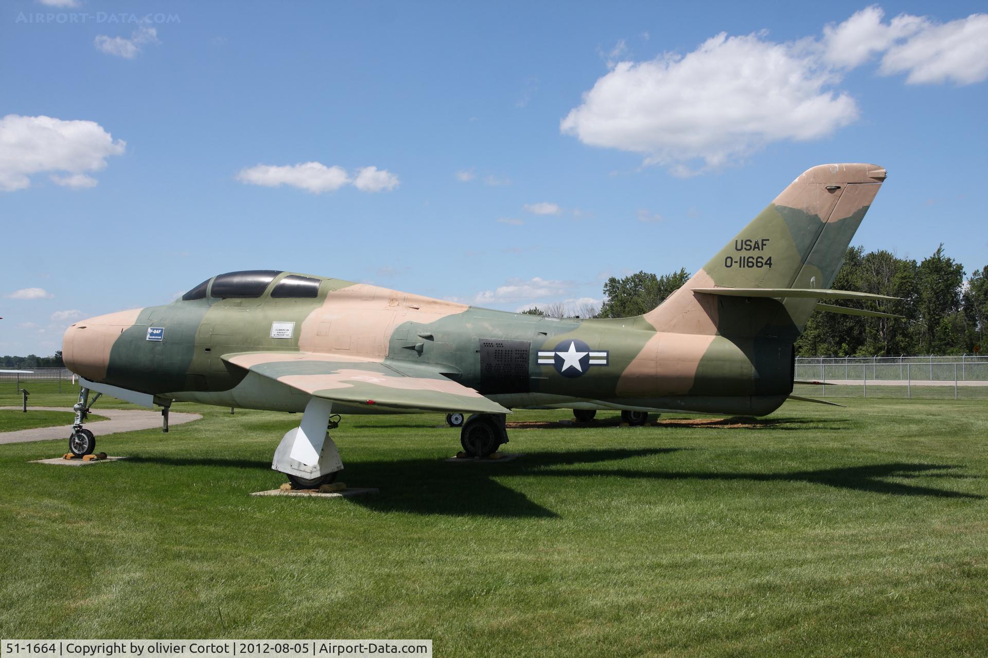 51-1664, 1951 Republic F-84F Thunderstreak C/N Not found 51-1664, rear view