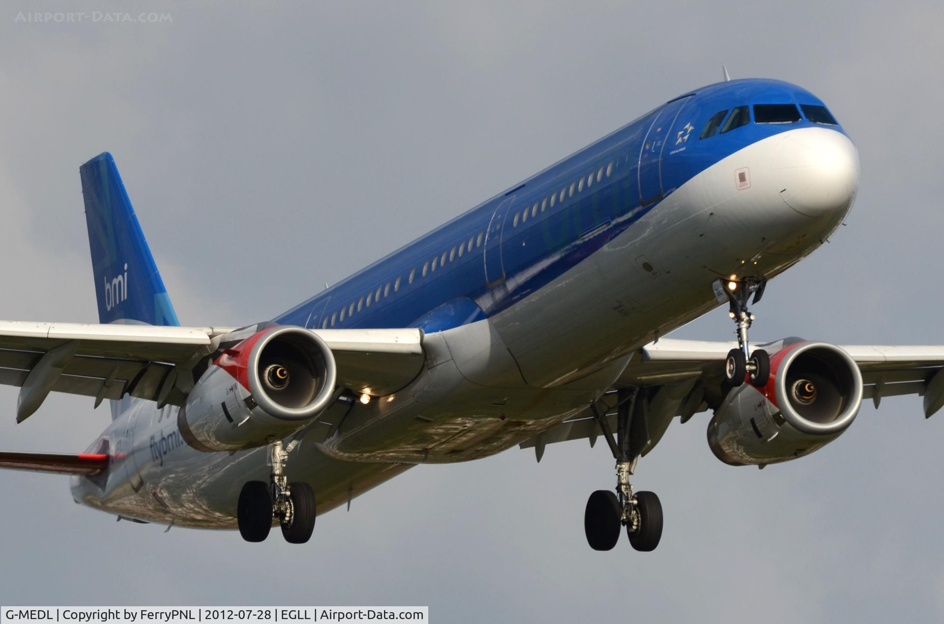 G-MEDL, 2006 Airbus A321-231 C/N 2653, BMI A321 close-up