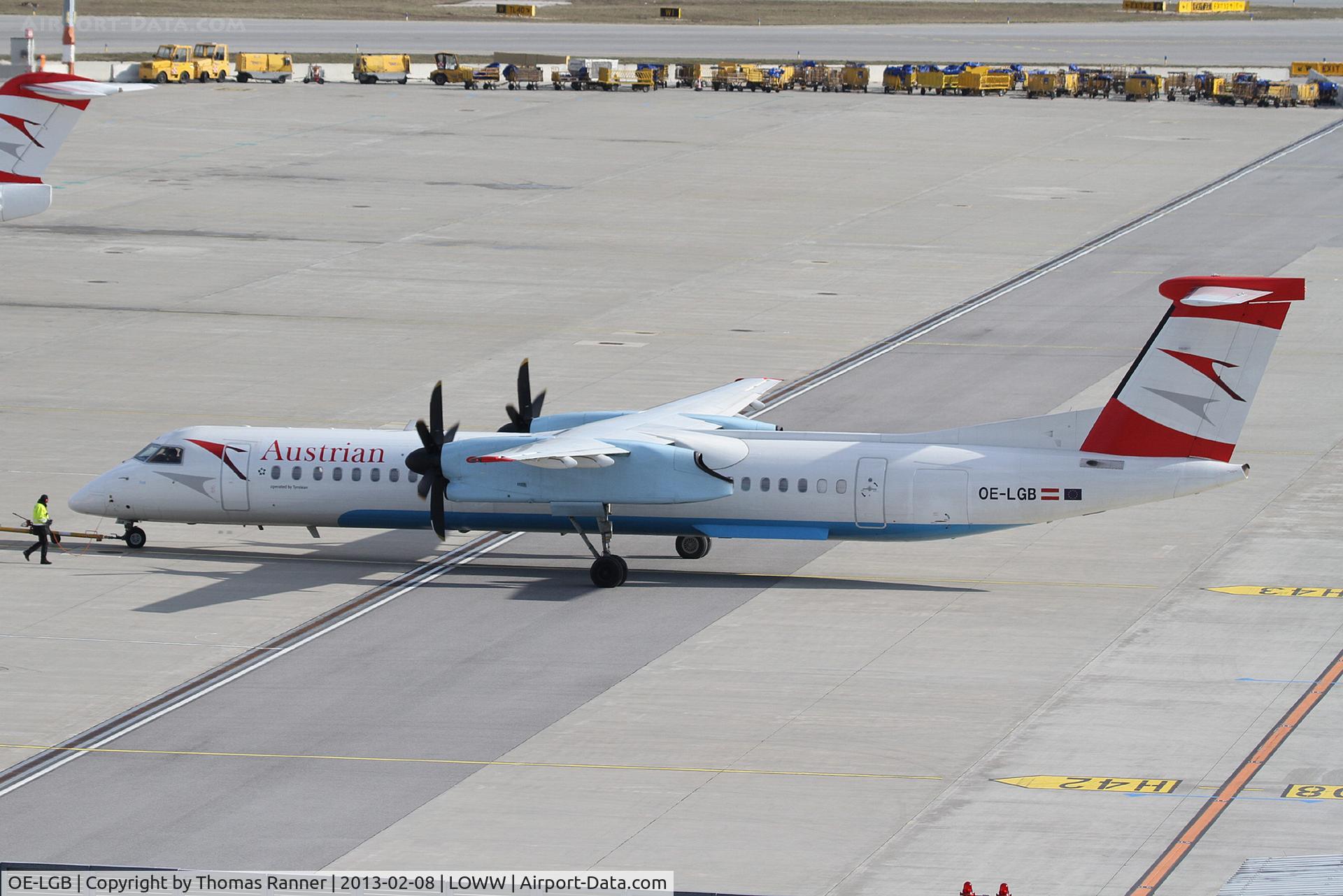 OE-LGB, 1999 De Havilland Canada DHC-8-402Q Dash 8 C/N 4015, Austrian DHC-8