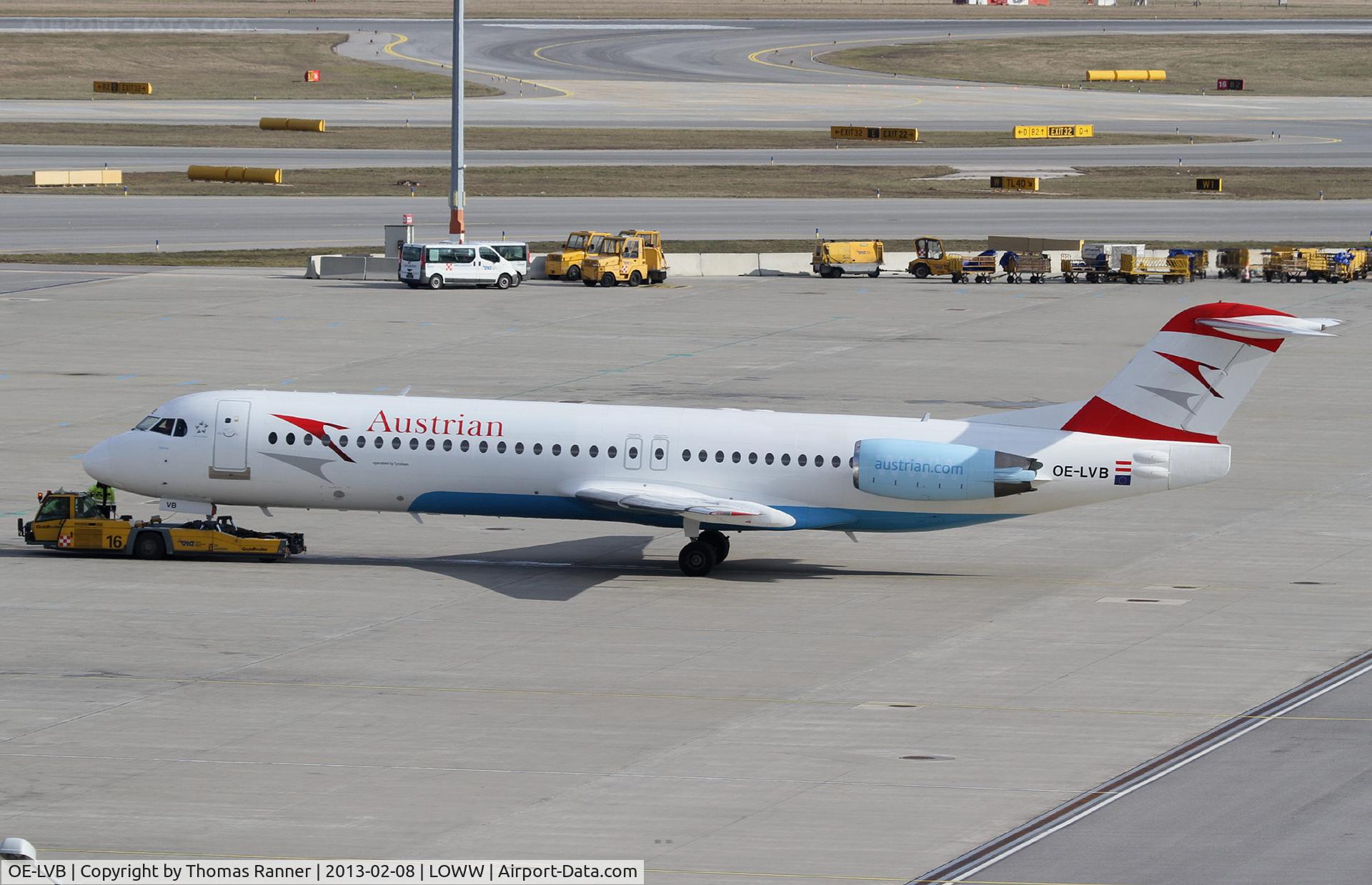 OE-LVB, 1994 Fokker 100 (F-28-0100) C/N 11502, Austrian Fokker 100