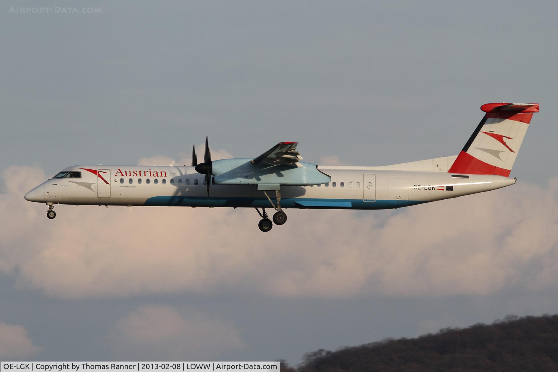 OE-LGK, 2009 De Havilland Canada DHC-8-402Q Dash 8 C/N 4280, Austrian DHC-8