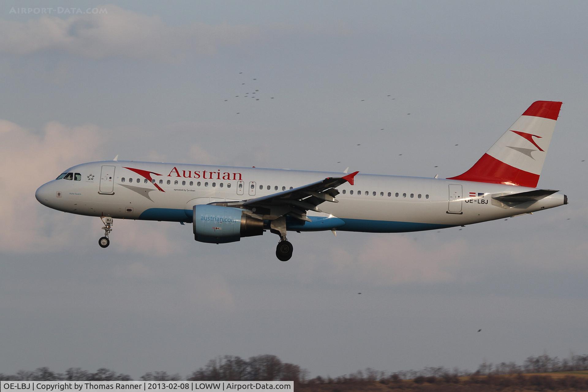 OE-LBJ, 2001 Airbus A320-214 C/N 1553, Austrian Airbus A320