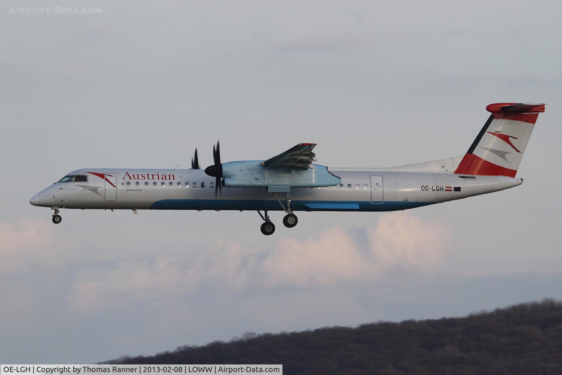 OE-LGH, 2002 De Havilland Canada DHC-8-402Q Dash 8 C/N 4075, Austrian DHC-8