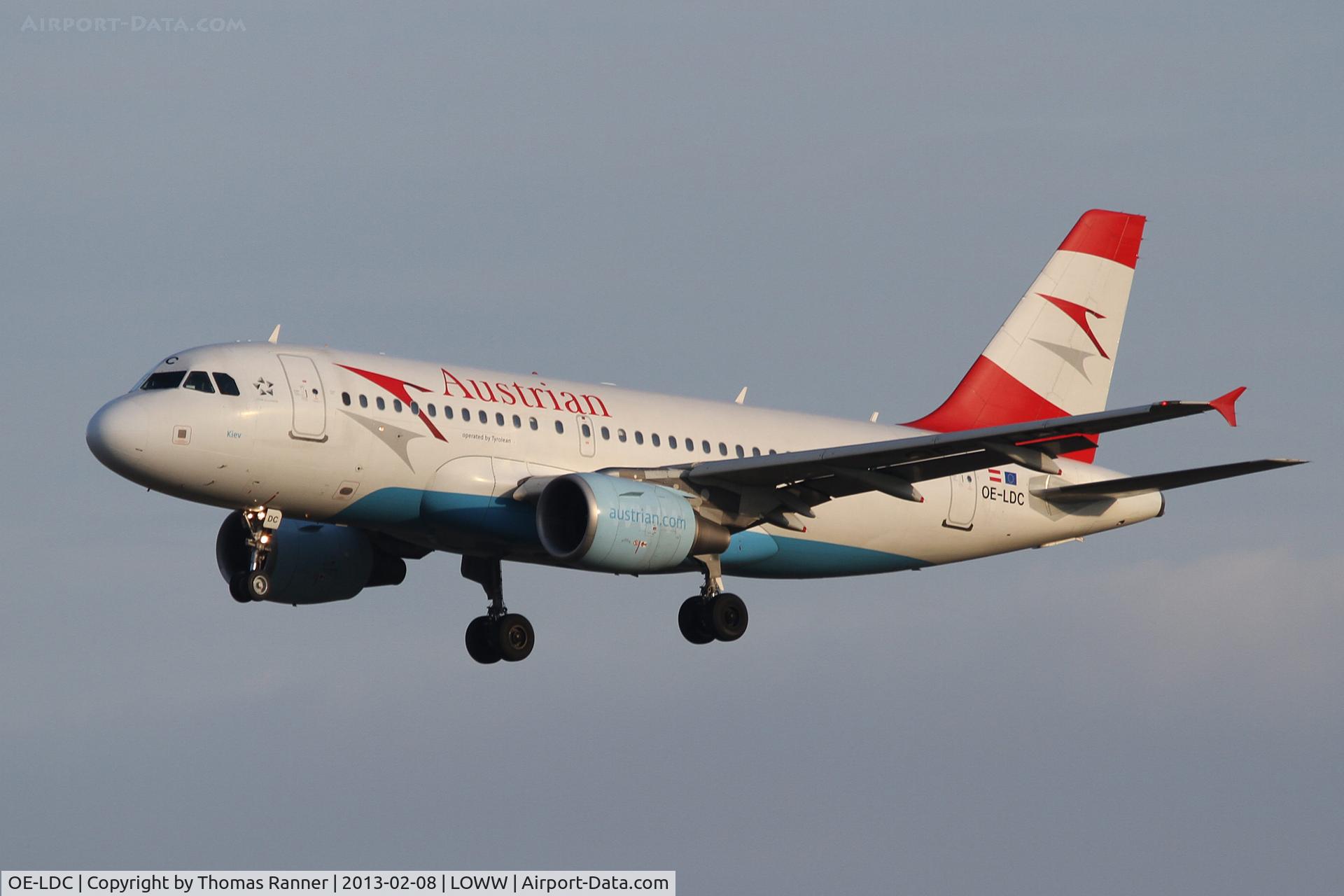 OE-LDC, 2004 Airbus A319-112 C/N 2262, Austrian Airbus A319