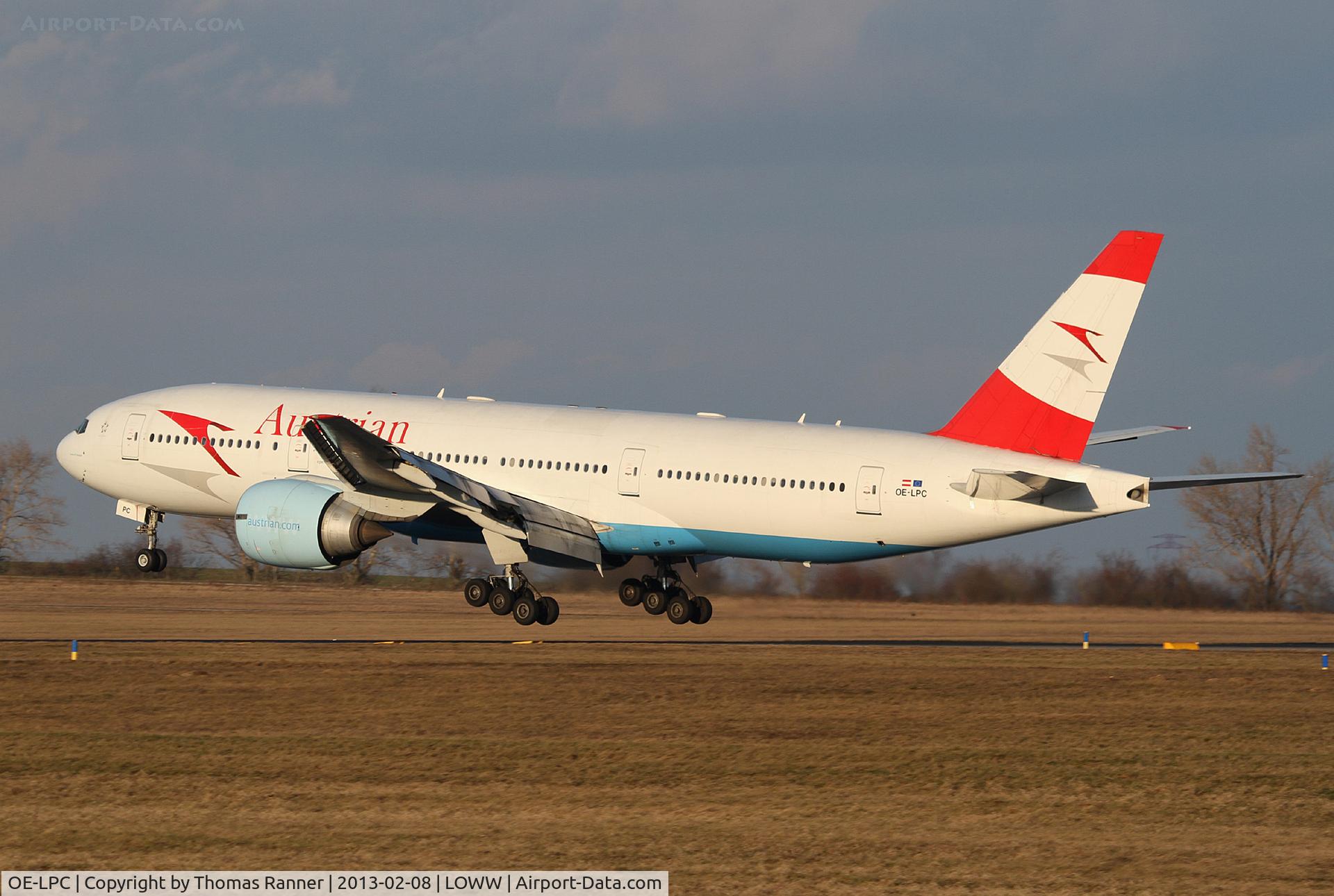 OE-LPC, 2002 Boeing 777-2Z9/ER C/N 29313, Austrian Boeing 777