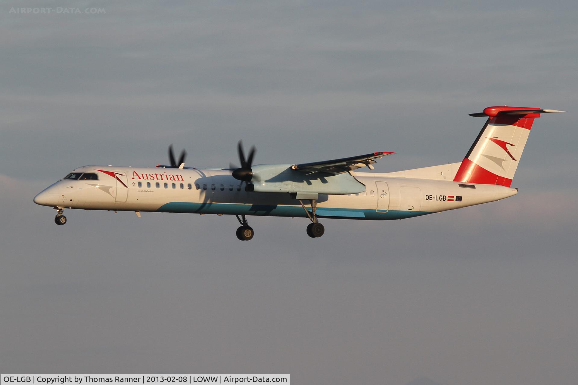 OE-LGB, 1999 De Havilland Canada DHC-8-402Q Dash 8 C/N 4015, Austrian DHC-8