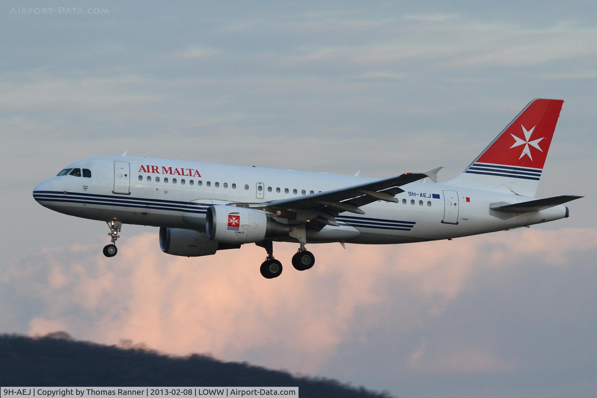 9H-AEJ, 2004 Airbus A319-112 C/N 2186, Air Malta Airbus A319