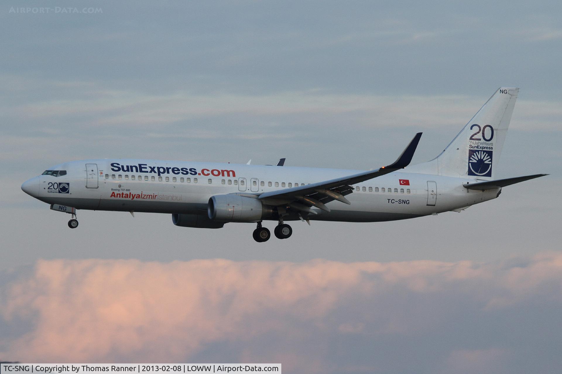 TC-SNG, 2008 Boeing 737-8HC C/N 36530, Sun Express Boeing 737