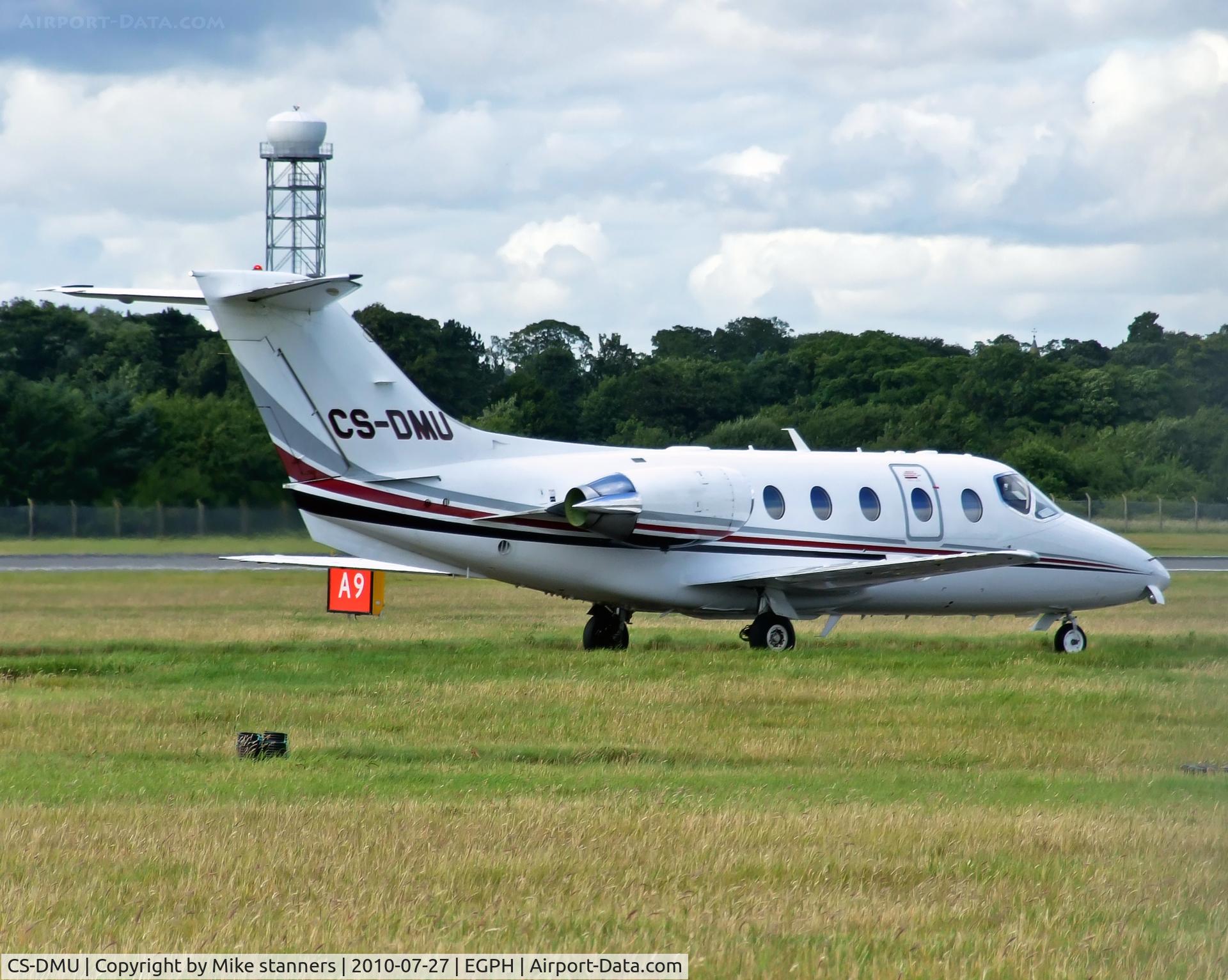 CS-DMU, 2008 Hawker Beechcraft 400A Beechjet Beechjet C/N RK-538, Netjets Hawker 400XP arrives at EDI