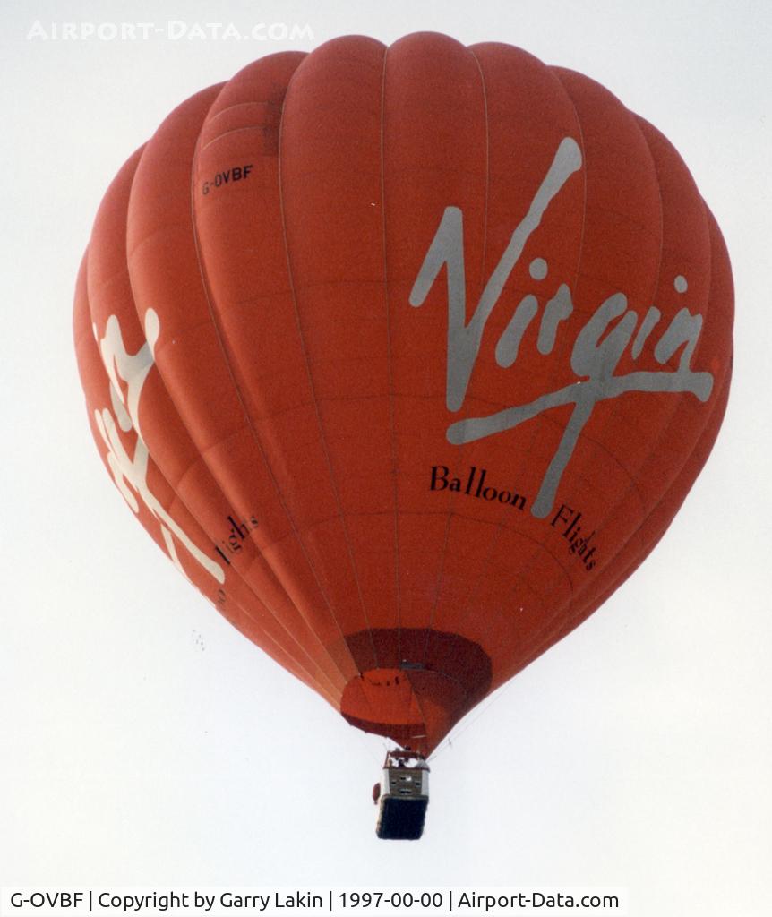 G-OVBF, 1995 Cameron Balloons A-250 C/N 3494, Virgin Balloon Flights