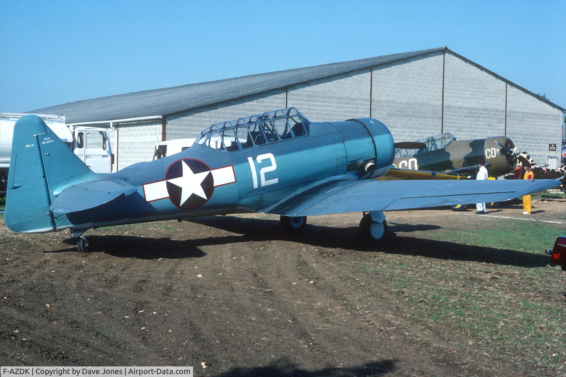 F-AZDK, North American T-6C Texan C/N 88-10570, La Ferte Alais 1988