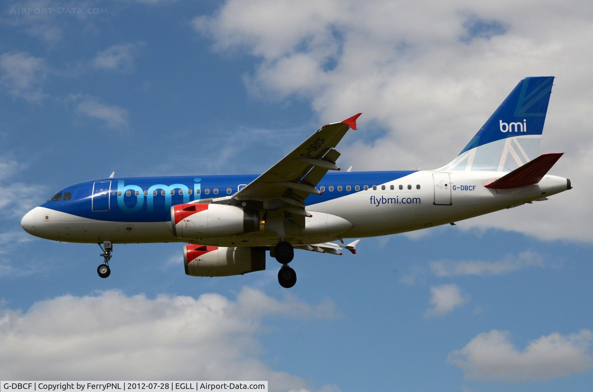 G-DBCF, 2005 Airbus A319-131 C/N 2466, last time I saw BMI A319 before they we taken over by BA