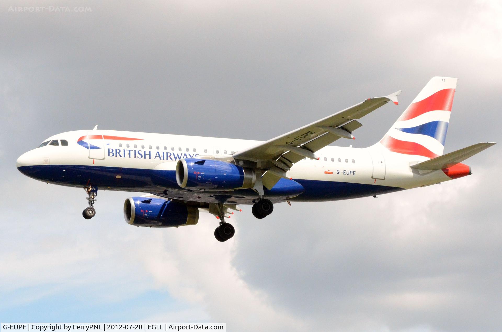 G-EUPE, 2000 Airbus A319-131 C/N 1193, BA A319