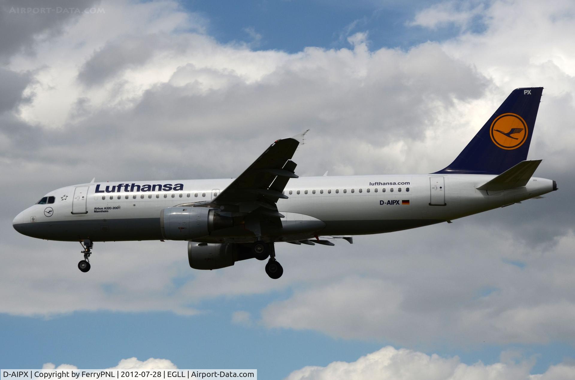 D-AIPX, 1990 Airbus A320-211 C/N 147, LH A320. This plane crashed 24. Mar 2015 in France.